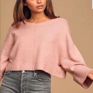 Lulu’s Soft Surroundings Dusty Pink Sweater